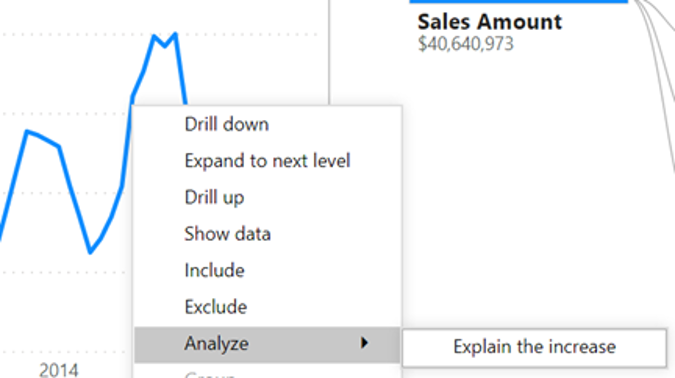 analyze insights power bi