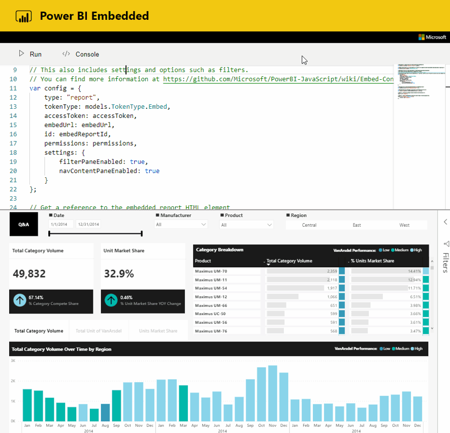 power bi enbedded