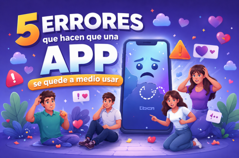 5 errores comunes que hacen que una App se quede a medio usar