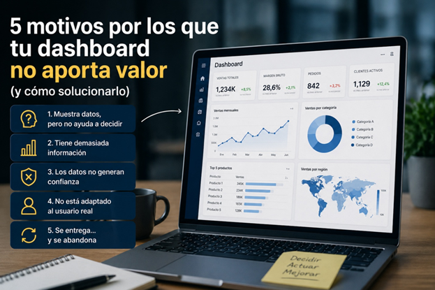5 motivos por los que tu dashboard no aporta valor (y cómo solucionarlo)
